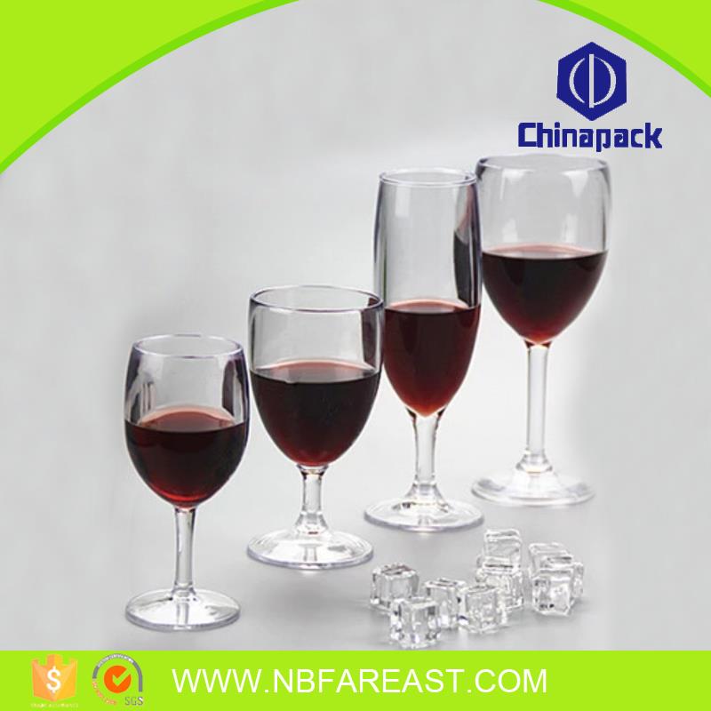 clear red wine glass