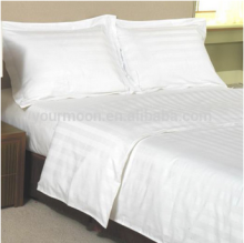 Cheap home collecton dobby stripe bed sheet set/sheets