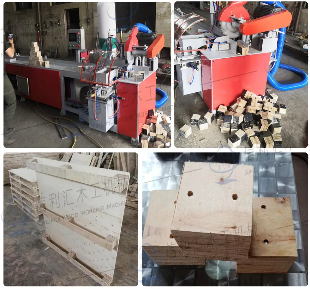 Factory Direct Small Wood Block Automatic Cutting Machine Wooden Pallet Cutting Machine Square Wood Cutting Machine Packaging Equipment