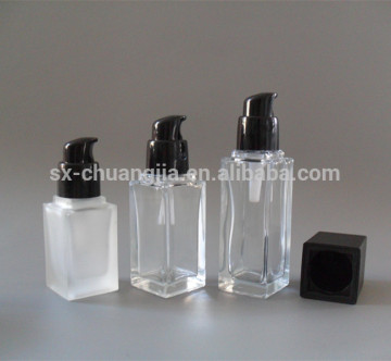 New model square bottle 40ml 30ml 50ml cosmetic glass bottle