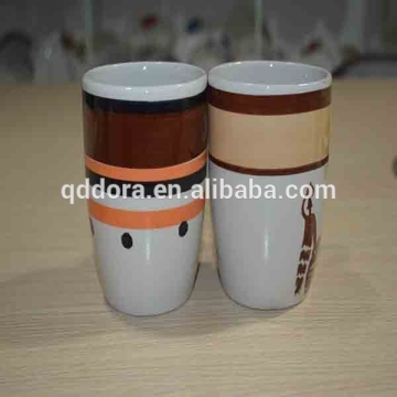 New ceramic mug print ceramic mug with gold color printing H21