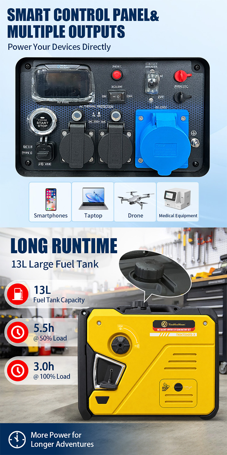 Инверторный генератор TKH7500iS-X(6) TKH7500iS-X Inverter Generator(6)