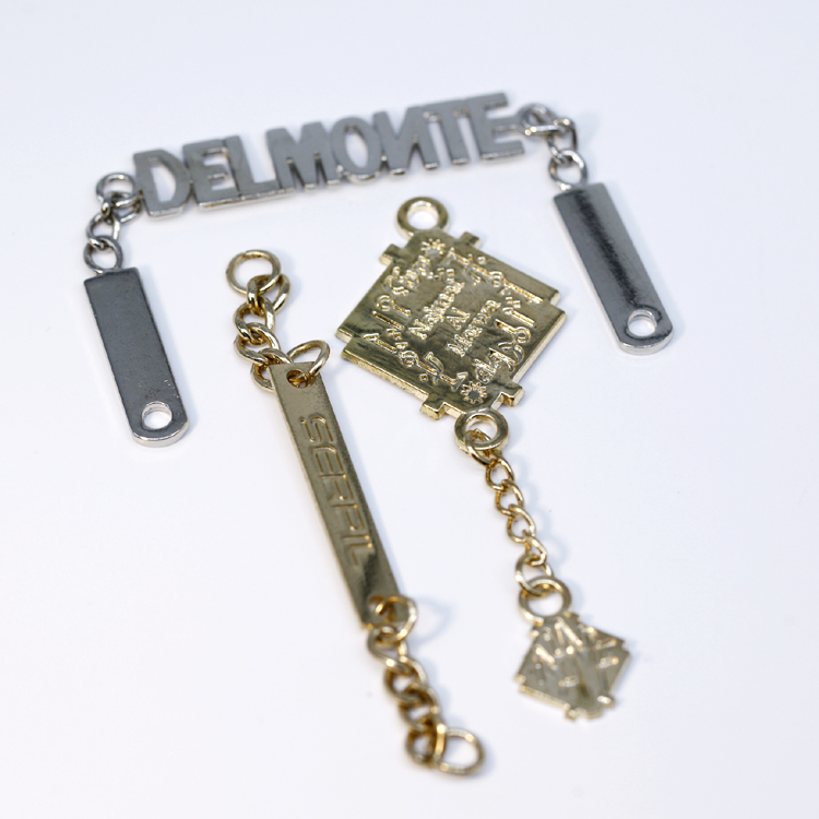 Metal Accessories Supplier Custom Private Brand Design Garment Label Hardware Accessory