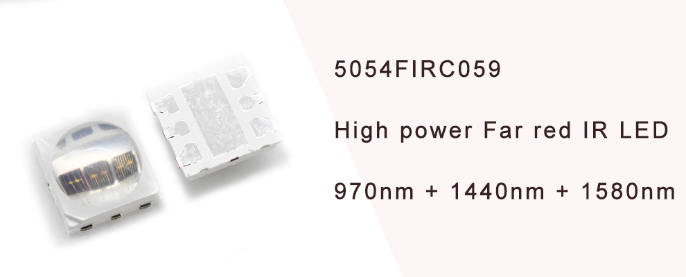 5054FIRC059 High power Multi wavelength LED Far red infrared LED 970nm LED + 1440nm LED + 1550nm LED
