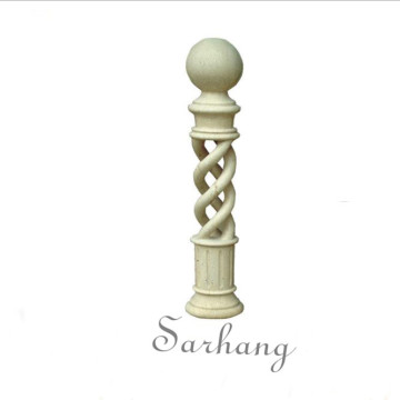 Western white marble indoor decorative twist columns