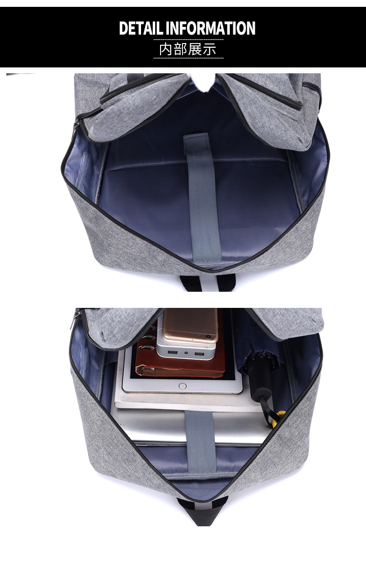 Antitheft Backpack Bag With USB Port