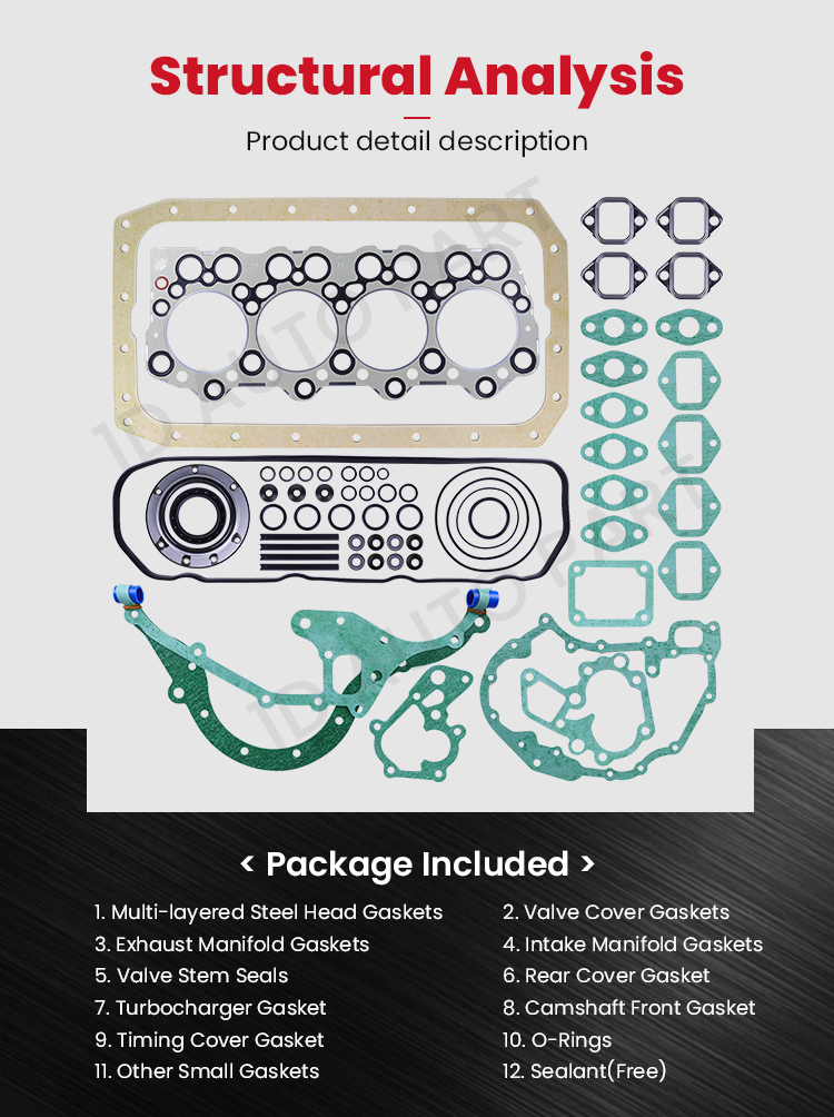 Auto Parts MITSUBISHI 4D32 Full Gasket 