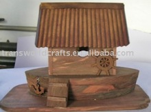 natural solid bird house