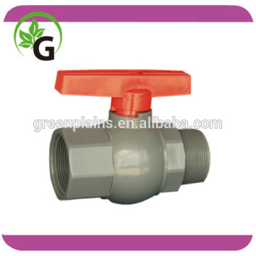 PVC Ball Valve/butterfly handle thread PVC Ball valve female male