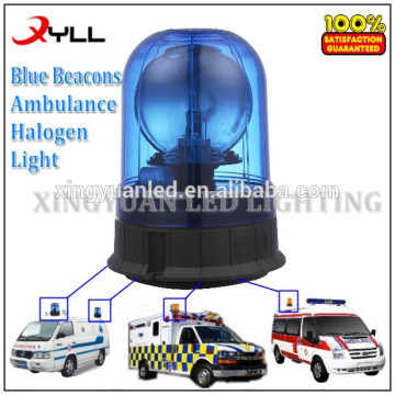 Halogen rotating warning beacon light for ambulance,strobe blue beacon lights