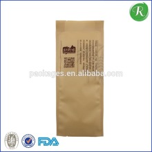 flat square bottom plastic bag pouch with zipper ziplock