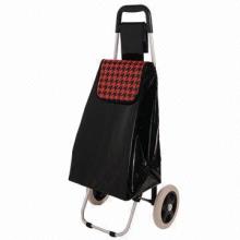 YY-29X shiny PVC adjustable folding trolley, weighs 2.2kg
