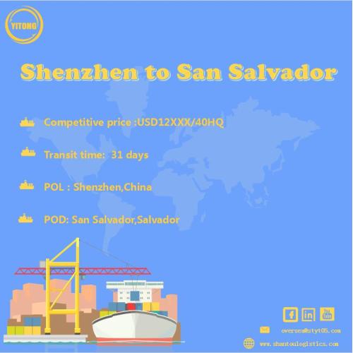 Freight Ocean desde Shenzhen hasta San Salvador