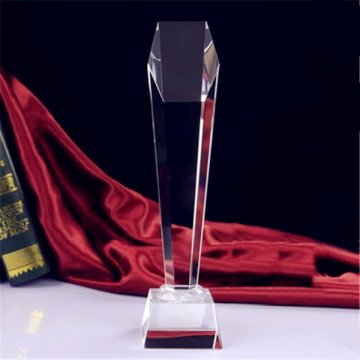 Custom Academy Crystal Glass Champions Trophy Awards