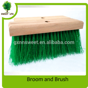 PET plastic wooden brooms / brooms with wooden handle