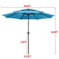 Outerlead Outdoor 10ft geventileerde 3-tier patio parasol