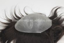 Elegant-wig human hair all lace toupee 14 inch straight virgin hair toupee good looking