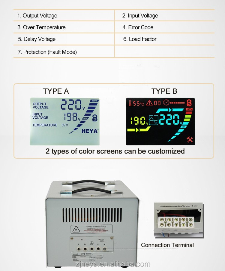 Servo Motor Type 10KW 10000 watts avr automatic voltage regulator