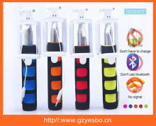 2015 factory direct cable newest monopod , handheld cable take pole foldable Q1 model selfie stick with remote