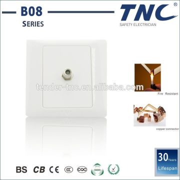 Single ETV socket Television Sockets 86*86 PC Electrical Socket