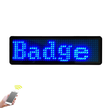 Rechargeable Bluetooth Programmable LED Badge