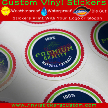 custom size removable round labels
