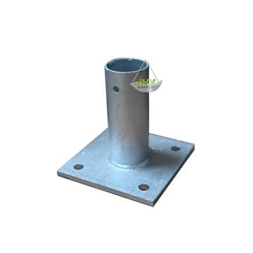High-Quality Galvanized Metal Round Pipe Fence Post Bases