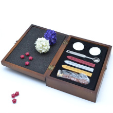 Wood box sealing wax set