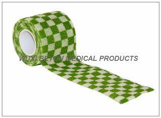 Elasticated Green Check Custom Printed Bandages For Human V