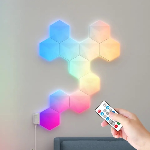 Smart Control Multi Color Hexagonal LED Panel Lights