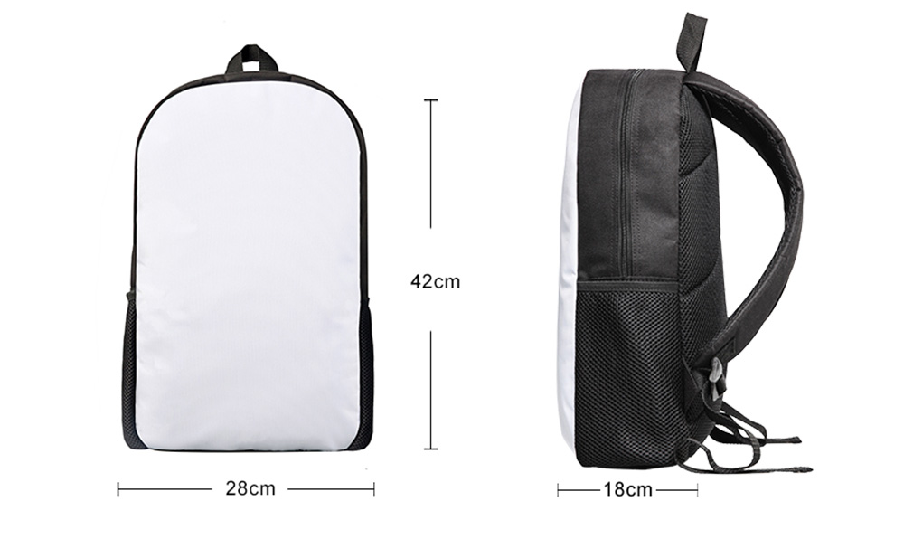 With Custom Printing Design Your Own Backpack Hot Selling Polyester Sublimation Fashion 600D Polyester ODM Unisex Zipper 1 Pc