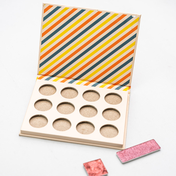 Magnetic Closure Paper Empty Glitter Eyeshadow Palette Box