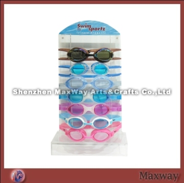 Transparent Sports Acrylic Goggle Display/Holder Stand