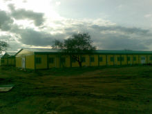 Modified hospital prefab container