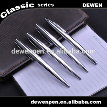 metal pen sliver shiny chrome luxury penmetal ball pen sets