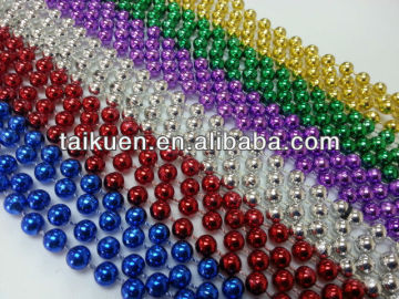 Mardi Gras Assorted Round Beads