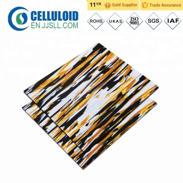 Rigid plastic sheet for drum decoration wraps