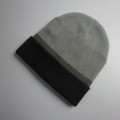 Hommes acrylique brassard rayé Beanie