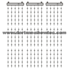 LED Pixel Bubble P200 Curtain Kit Height 3m Width 3m (LPBU50-A200BKT(H3W3))
