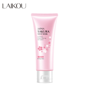LAIKOU Sakura Cleaning Brightening Face Mud Cream 75g