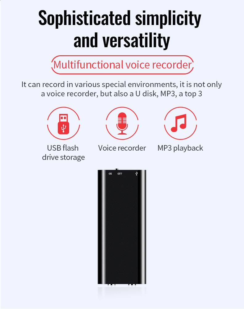 High Quality Q2 Portable And Durable recorder Dictaphone Digital Recorder Small Voice Recorder magndigital voice recording key