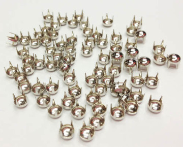 Dome Nailheads 4 Prongs, Long Leg Pearl Nailheads 4mm