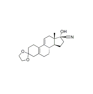 HPLC 99 % Ulipristal 아세테이트 중간체 (Cyanohydrin Ketal) CAS 33300-19-5