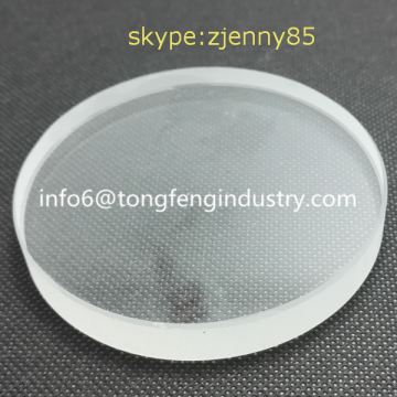 clear round glass discs