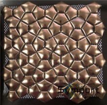 Four Colour Water Cube Fambe Glazed Mosaic