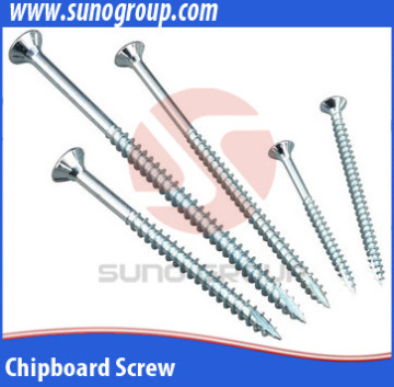 High Precision flat head white zinc self tapping screws