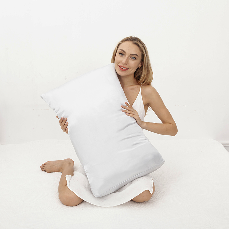 2pcs Luxury Satin Pillowcase Queen Size Cushion Cover Envelope Closure