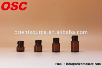 1/4 dram 1 Dram Glass Vials,3 ML Glass Vials with Orifice Reducer & Black Caps