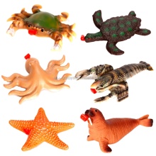 Ocean Animal Toy Collection: Penguins, Turtles, Octopus, Lobsters, Walruses, Starfish, Crabs