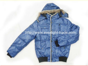 Fashion Men Down Jacket with Fur Hood/Winder Down Jacket